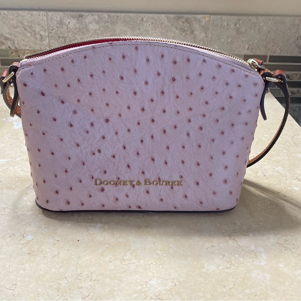 Ostrich Light Pink Crossbody